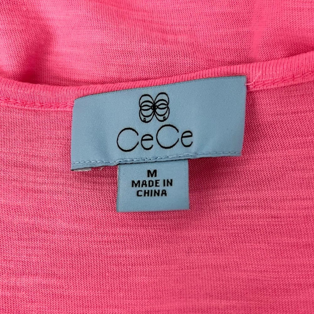 CeCe Pink Ruffled Sleeve Top - Picture 7 of 7